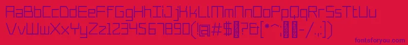 Merubot Regular Font – Purple Fonts on Red Background