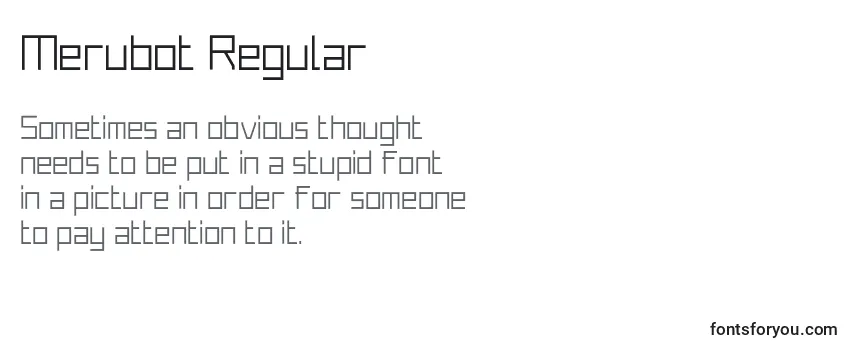 Merubot Regular Font