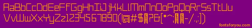 Merubot Regular Font – Orange Fonts on Purple Background