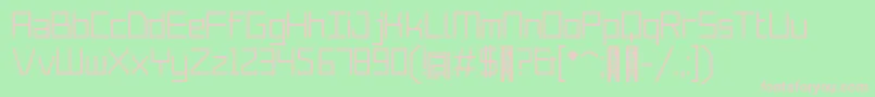 Merubot Regular Font – Pink Fonts on Green Background