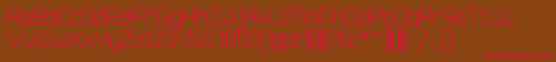 Merubot Regular Font – Red Fonts on Brown Background