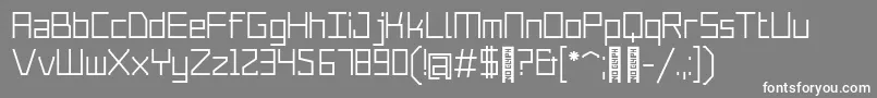 Merubot Regular Font – White Fonts on Gray Background