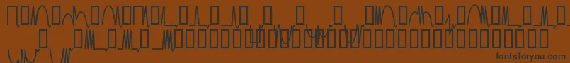 Шрифт Mesaam   – чёрные шрифты на коричневом фоне