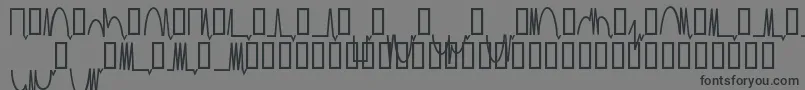 フォントMesaam   – 黒い文字の灰色の背景