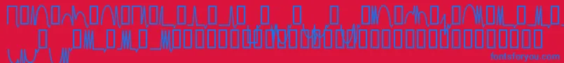Mesaam   Font – Blue Fonts on Red Background