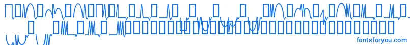 Mesaam  -fontti – siniset fontit valkoisella taustalla