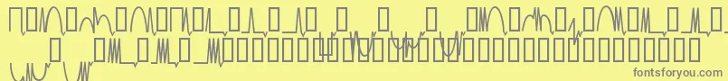 Шрифт Mesaam   – серые шрифты на жёлтом фоне