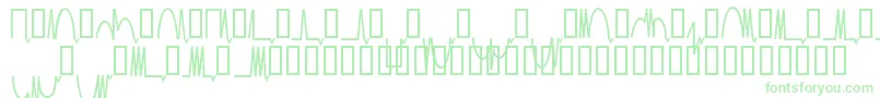 Mesaam  -fontti – vihreät fontit valkoisella taustalla