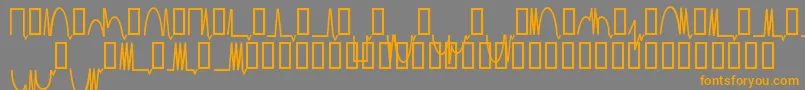 Mesaam   Font – Orange Fonts on Gray Background
