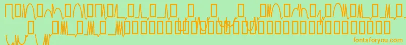 Mesaam   Font – Orange Fonts on Green Background