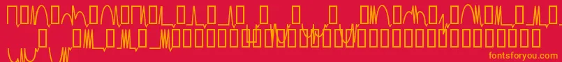 Mesaam   Font – Orange Fonts on Red Background