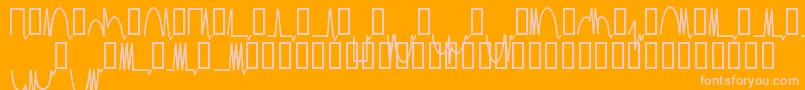 Mesaam   Font – Pink Fonts on Orange Background