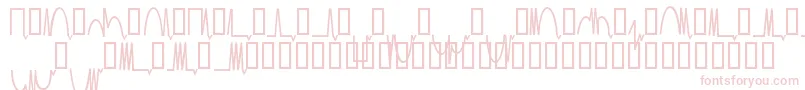Mesaam  -fontti – vaaleanpunaiset fontit valkoisella taustalla