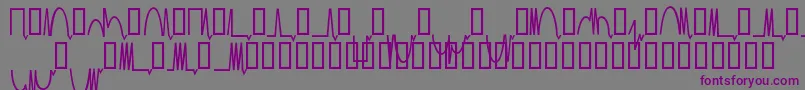 Mesaam  -Schriftart – Violette Schriften auf grauem Hintergrund