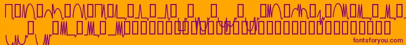 Mesaam   Font – Purple Fonts on Orange Background