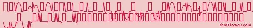 Шрифт Mesaam   – красные шрифты на розовом фоне