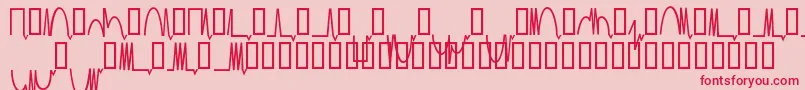 Mesaam   Font – Red Fonts on Pink Background