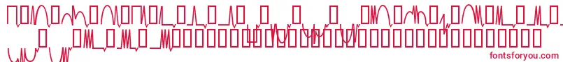 Mesaam  -fontti – punaiset fontit valkoisella taustalla