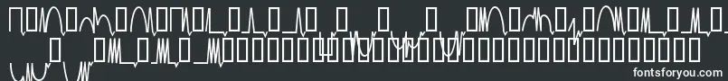 フォントMesaam   – 黒い背景に白い文字