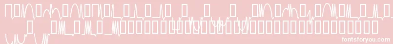 フォントMesaam   – ピンクの背景に白い文字