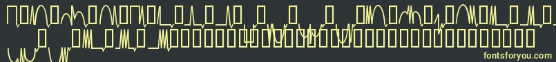 Mesaam  -fontti – keltaiset fontit mustalla taustalla