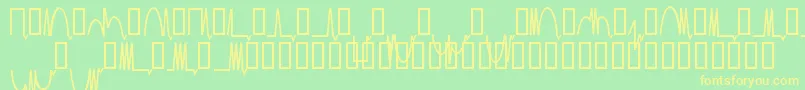 Mesaam   Font – Yellow Fonts on Green Background
