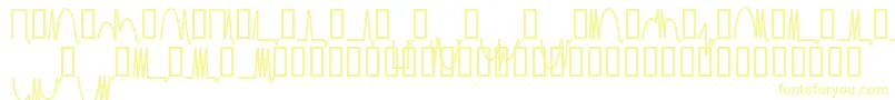 フォントMesaam   – 白い背景に黄色の文字