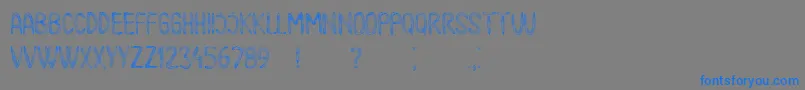 Шрифт Meshes – синие шрифты на сером фоне