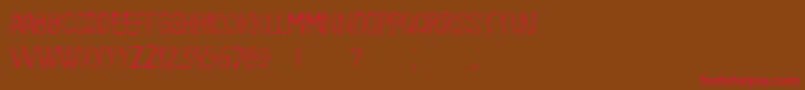 Meshes Font – Red Fonts on Brown Background