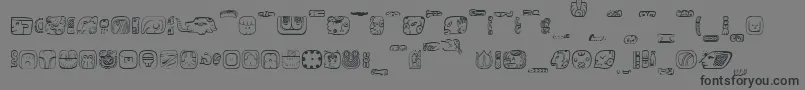 MesoAmerica Font – Black Fonts on Gray Background