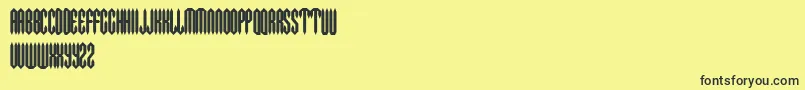 METAC    Font – Black Fonts on Yellow Background