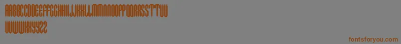 METAC    Font – Brown Fonts on Gray Background