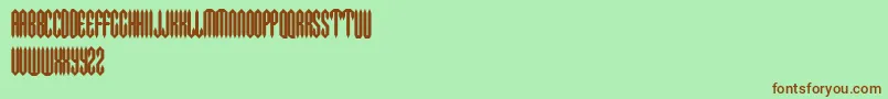 METAC    Font – Brown Fonts on Green Background