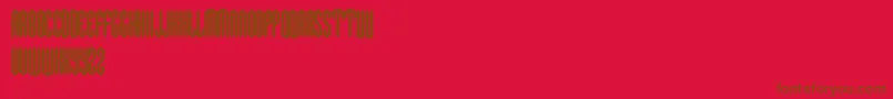 METAC    Font – Brown Fonts on Red Background