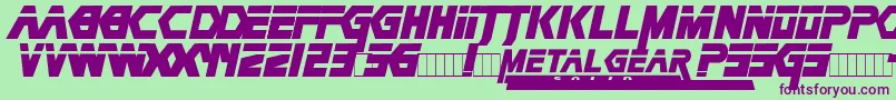 METAG    Font – Purple Fonts on Green Background