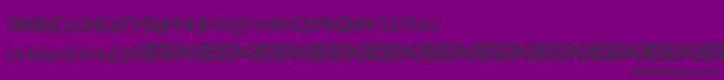Metah   -fontti – mustat fontit violetilla taustalla