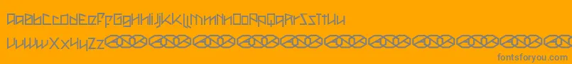 Metah    Font – Gray Fonts on Orange Background