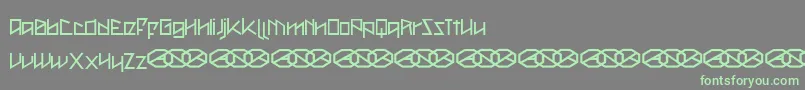 Metah    Font – Green Fonts on Gray Background