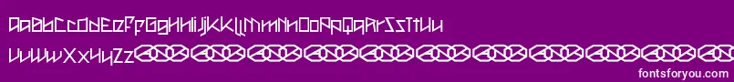 Metah   -Schriftart – Weiße Schriften auf violettem Hintergrund