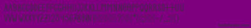 Metal Demo Font – Black Fonts on Purple Background