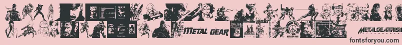 More about Metal Gear Solid The Phantom Font Font Metal Gear Solid The Phantom Font Font – Black Fonts on Pink Background