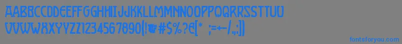 BoizenburgRegular Font – Blue Fonts on Gray Background