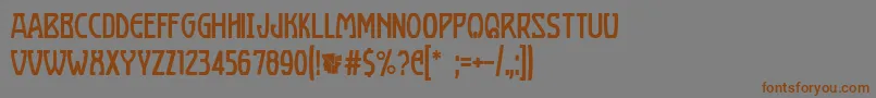 BoizenburgRegular Font – Brown Fonts on Gray Background