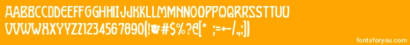 BoizenburgRegular Font – White Fonts on Orange Background