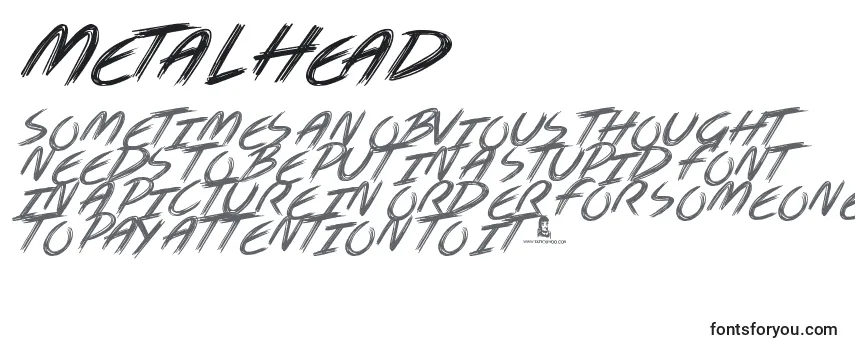 Шрифт Metal Head
