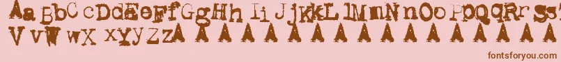 More about Metal Ink Font Metal Ink Font – Brown Fonts on Pink Background