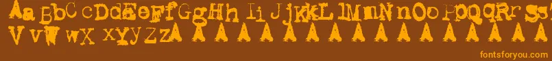 More about Metal Ink Font Metal Ink Font – Orange Fonts on Brown Background