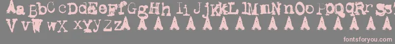 Metal Ink Font – Pink Fonts on Gray Background
