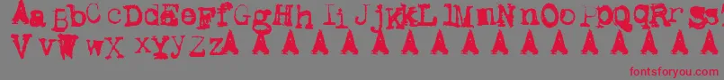 Metal Ink Font – Red Fonts on Gray Background