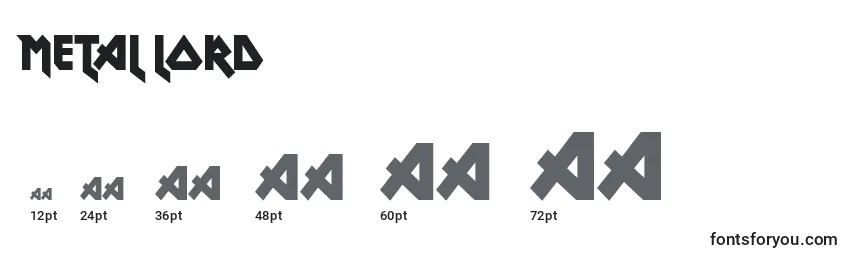 Metal lord Font Sizes